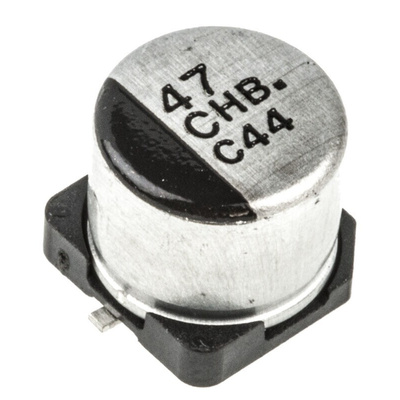 Panasonic 47μF Aluminium Electrolytic Capacitor 16V dc, Surface Mount - EEEHB1C470P