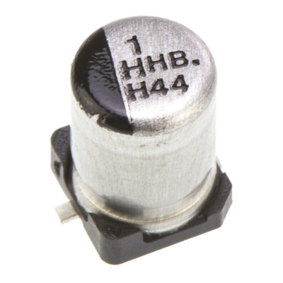 Panasonic 1μF Aluminium Electrolytic Capacitor 50V dc, Surface Mount - EEEHB1H1R0R