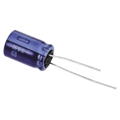 Panasonic 2200μF Aluminium Electrolytic Capacitor 6.3V dc, Radial, Through Hole - ECA0JM222
