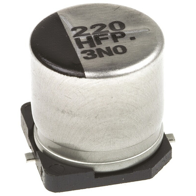 Panasonic 220μF Aluminium Electrolytic Capacitor 50V dc, Surface Mount - EEEFP1H221AP