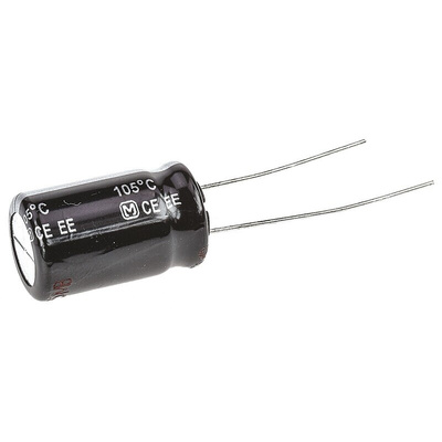 Panasonic 47μF Aluminium Electrolytic Capacitor 200V dc, Radial, Through Hole - EEUEE2D470