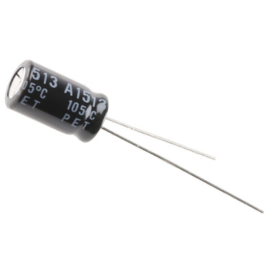 Rubycon 470μF Aluminium Electrolytic Capacitor 6.3V dc, Radial, Through Hole - 6.3ZLH470MEFC6.3X11