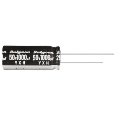 Rubycon 470μF Aluminium Electrolytic Capacitor 35V dc, Radial, Through Hole - 35YXH470MEFC10X20
