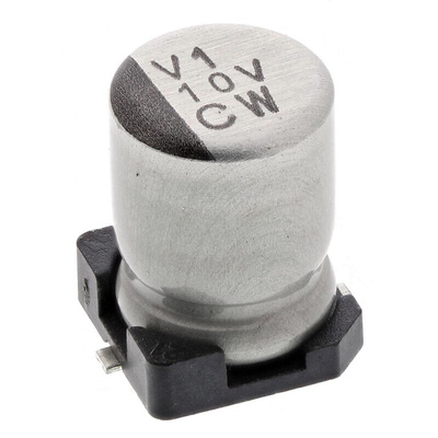 Nichicon 10μF Aluminium Electrolytic Capacitor 35V dc, Surface Mount - UCW1V100MCL1GS