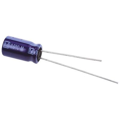 Panasonic 100μF Aluminium Electrolytic Capacitor 25V dc, Radial, Through Hole - ECA1EM101