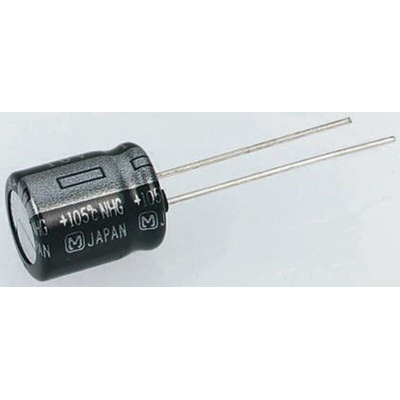 Panasonic 2200μF Aluminium Electrolytic Capacitor 6.3V dc, Radial, Through Hole - ECA0JHG222