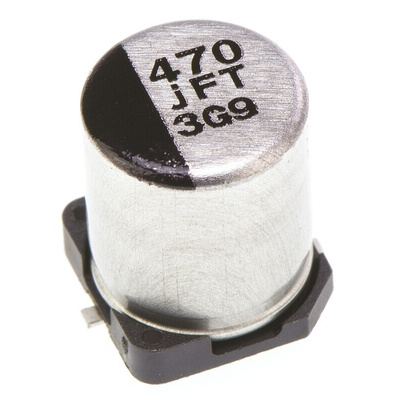 Panasonic 470μF Aluminium Electrolytic Capacitor 6.3V dc, Surface Mount - EEEFTJ471XAP