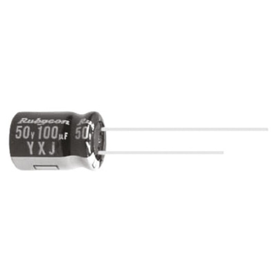 Rubycon 1000μF Aluminium Electrolytic Capacitor 16V dc, Radial, Through Hole - 16YXJ1000M10X16