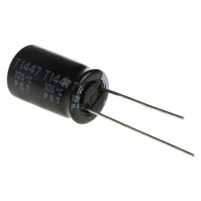 Rubycon 4.7μF Aluminium Electrolytic Capacitor 400V dc, Radial, Through Hole - 400BXC4R7MEFC10X16