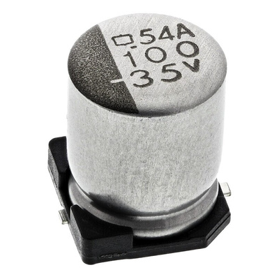 CHEMI-CON 100μF Aluminium Electrolytic Capacitor 35V dc, Surface Mount - EMVA350ARA101MF80G