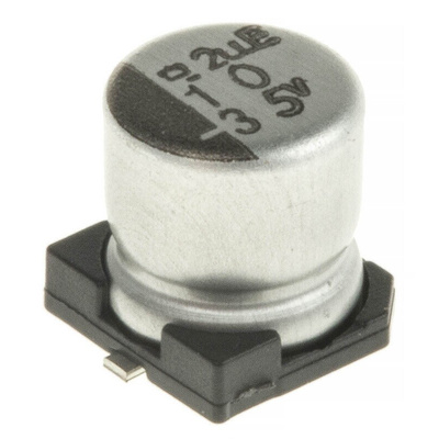 CHEMI-CON 10μF Aluminium Electrolytic Capacitor 35V dc, Surface Mount - EMVE350ADA100ME55G