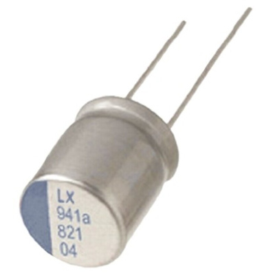 Nichicon 100μF Polymer Capacitor 35V dc, Radial, Through Hole - PLX1V101MDL1