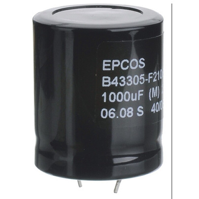 EPCOS 390μF Electrolytic Capacitor 450V dc, Snap-In - B43305B5397M000