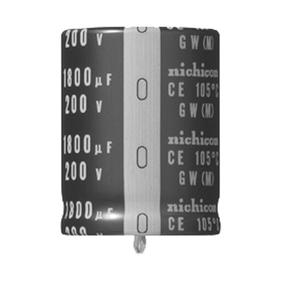 Nichicon 1500μF Aluminium Electrolytic Capacitor 200V dc, Snap-In - LGW2D152MELC35