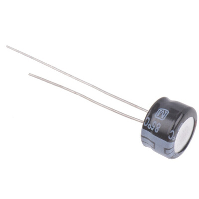 Panasonic 100μF Aluminium Electrolytic Capacitor 25V dc, Radial, Through Hole - ECEA1EKS101