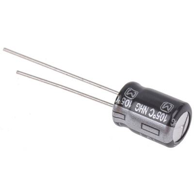 Panasonic 470μF Aluminium Electrolytic Capacitor 10V dc, Radial, Through Hole - ECA1AHG471