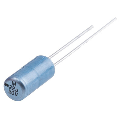 Vishay 22μF Aluminium Electrolytic Capacitor 50V dc, Radial, Through Hole - MAL201351229E3