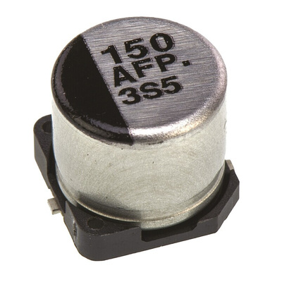 Panasonic 150μF Aluminium Electrolytic Capacitor 10V dc, Surface Mount - EEEFP1A151AP
