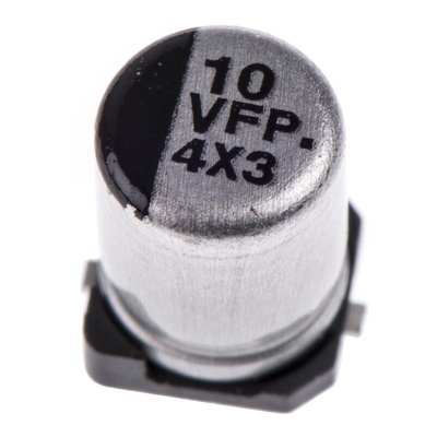 Panasonic 10μF Aluminium Electrolytic Capacitor 35V dc, Surface Mount - EEEFPV100UAR