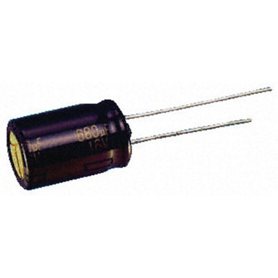 Panasonic 6.8μF Aluminium Electrolytic Capacitor 35V dc, Radial, Through Hole - EEAFC1V6R8