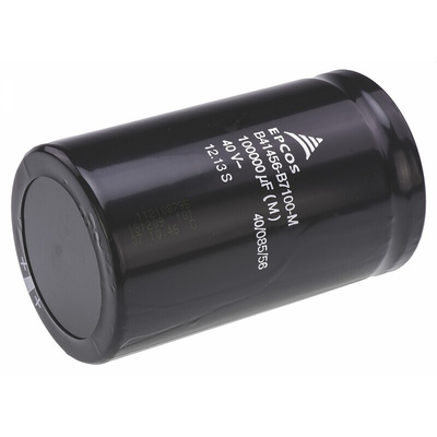 EPCOS 0.1F Aluminium Electrolytic Capacitor 40V dc, Screw Terminal - B41456B7100M000