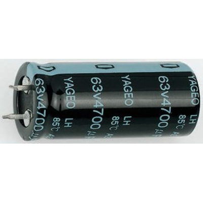 Phycomp 220μF Electrolytic Capacitor 200V dc, Through Hole - LH200M0220BPF-2225