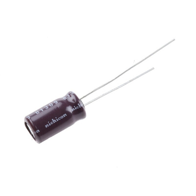 Nichicon 10μF Electrolytic Capacitor 100V dc, Through Hole - UPS2A100MED