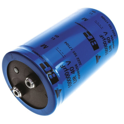 Vishay 0.1F Aluminium Electrolytic Capacitor 40V dc, Screw Terminal - MAL210117104E3