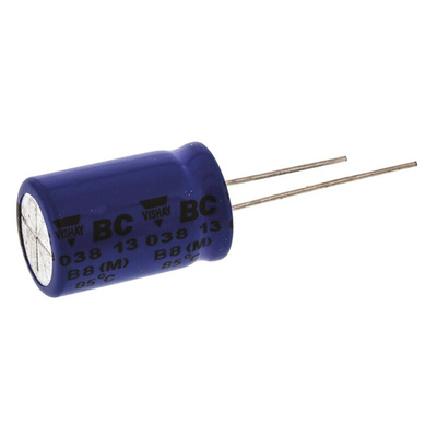 Vishay 1000μF Aluminium Electrolytic Capacitor 63V dc, Radial, Through Hole - MAL203858102E3