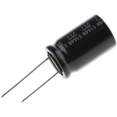 Rubycon 2200μF Aluminium Electrolytic Capacitor 35V dc, Radial, Through Hole - 35ZLH2200MEFC16X25