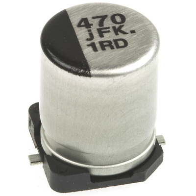 Panasonic 470μF Aluminium Electrolytic Capacitor 6.3V dc, Surface Mount - EEEFK0J471P