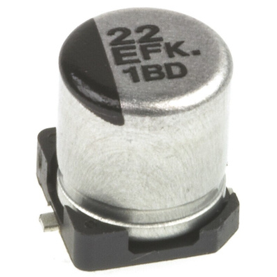 Panasonic 22μF Aluminium Electrolytic Capacitor 25V dc, Surface Mount - EEEFK1E220R