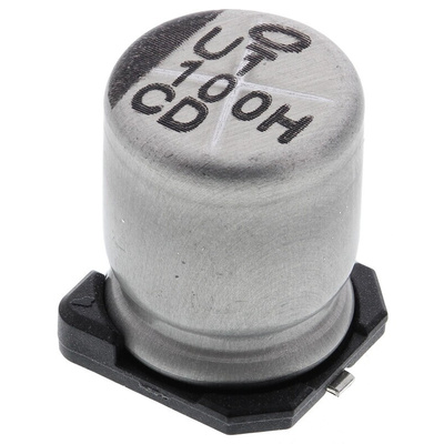Nichicon 100μF Aluminium Electrolytic Capacitor 50V dc, Surface Mount - UCD1H101MNL1GS