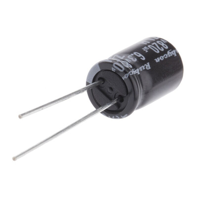 Rubycon 820μF Aluminium Electrolytic Capacitor 6.3V dc, Radial, Through Hole - 6.3ZLH820M8X11.5