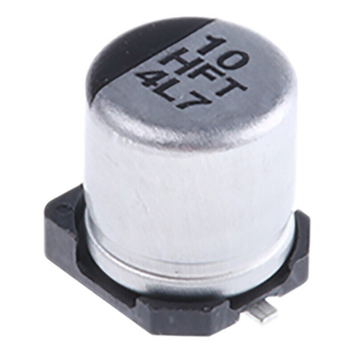 Panasonic 10μF Aluminium Electrolytic Capacitor 50V dc, Surface Mount - EEEFT1H100AR