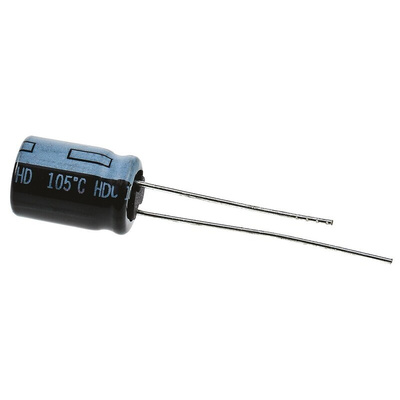 Panasonic 100μF Aluminium Electrolytic Capacitor 50V dc, Radial, Through Hole - EEUHD1H101