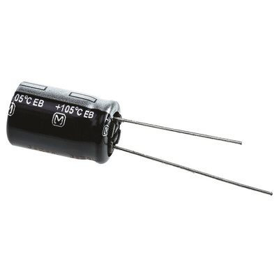 Panasonic 220μF Aluminium Electrolytic Capacitor 50V dc, Radial, Through Hole - EEUEB1H221