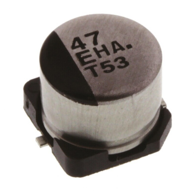 Panasonic 47μF Electrolytic Capacitor 25V dc, Surface Mount - EEEHA1E470WP