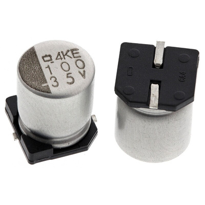 CHEMI-CON 100μF Aluminium Electrolytic Capacitor 35V dc, Surface Mount - EMVE350ADA101MF80G