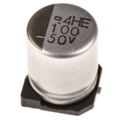 Nippon Chemi-Con 100μF Aluminium Electrolytic Capacitor 50V dc, Surface Mount - EMVE500ARA101MHA0G