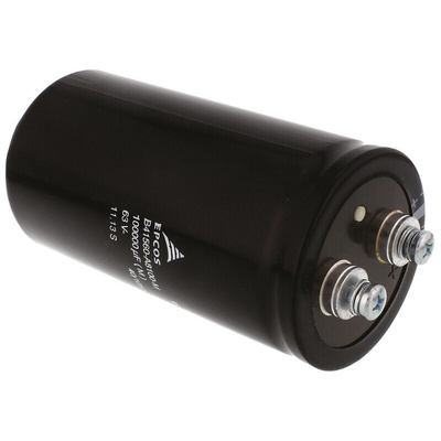EPCOS 0.1F Aluminium Electrolytic Capacitor 63V dc, Screw Terminal - B41560A8100M000