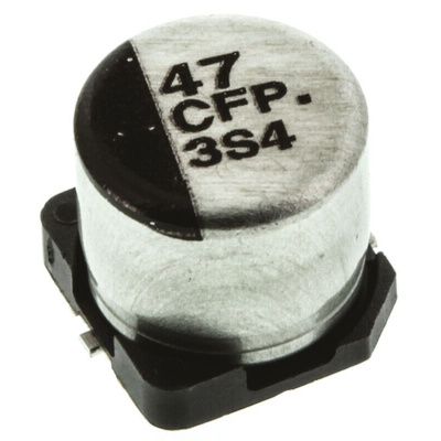 Panasonic 47μF Aluminium Electrolytic Capacitor 16V dc, Surface Mount - EEEFP1C470AP