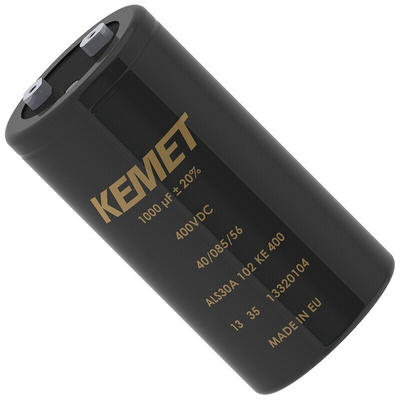 KEMET 1000μF Aluminium Electrolytic Capacitor 500V dc, Screw Terminal - ALS31A102MF500
