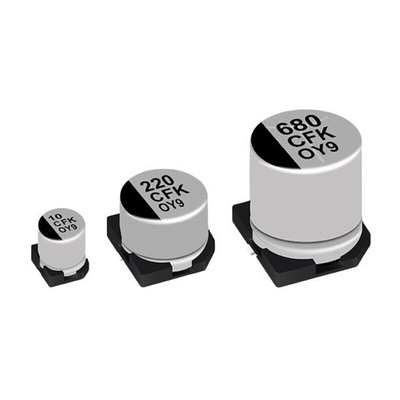 Panasonic 1000μF Electrolytic Aluminium Electrolytic Capacitor 35V dc, Surface Mount - EEVFK1K680Q