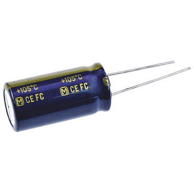 Panasonic 1200μF Aluminium Electrolytic Capacitor 50V dc, Radial, Through Hole - EEUFC1H122