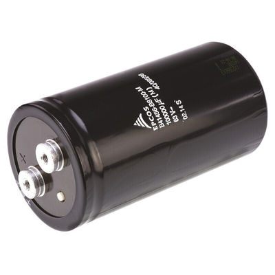 EPCOS 0.1F Aluminium Electrolytic Capacitor 63V dc, Screw Terminal - B41456B8100M000