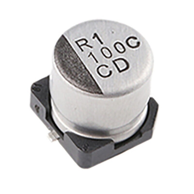 Nichicon 100μF Electrolytic Capacitor 16V dc, Surface Mount - UCD1C101MCL1GS