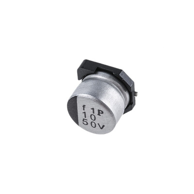 Nichicon 10μF Aluminium Electrolytic Capacitor 50V dc, Surface Mount - UWT1H100MCL1GB