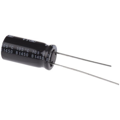 Nichicon 3300μF Aluminium Electrolytic Capacitor 6.3V dc, Radial, Through Hole - UVY0J332MPD