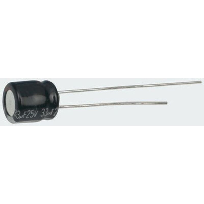 Panasonic 68μF Aluminium Electrolytic Capacitor 10V dc, Radial, Through Hole - EEAGA1A680